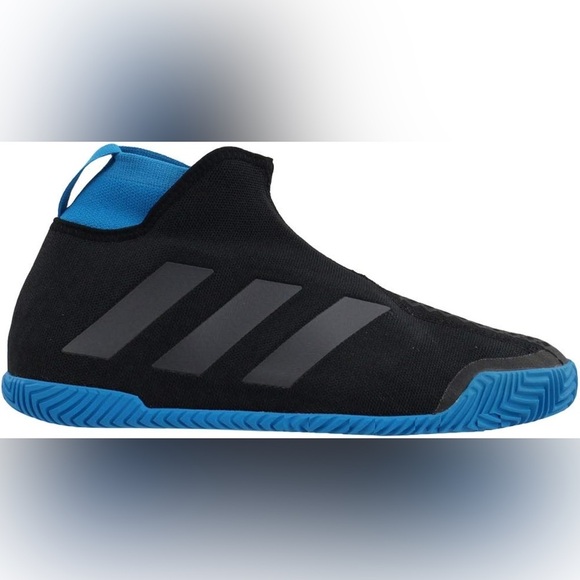 Adidas Stycon Black and Blue Women's ALL COURT TENNIS Shoes Size 8.5 - Picture 6 of 12